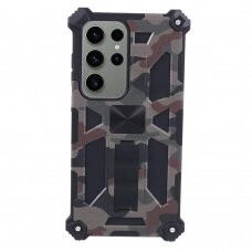 Samsung S24 ULTRA green camouflage ARMOR METAL nugarėlė