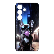 Samsung S25 black nugarėlė Bulldog Design00322