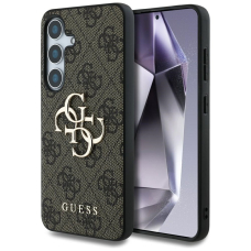 Samsung S25 PLUS brown Big 4G Logo Classic GUESS nugarėlė