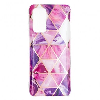 Samsung A02s/A03s Tracy nugarėlė Geometric Rose&Purple 1