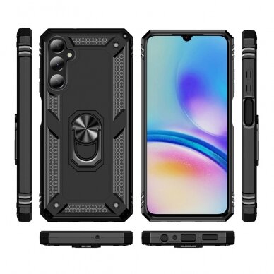 Samsung A05s Tracy black STRONG RING ARMOR nugarėlė 1