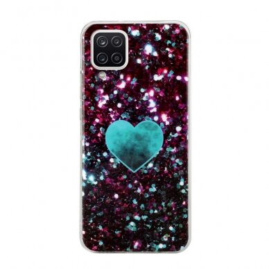 Samsung A12 Tracy nugarėlė Green Heart 1