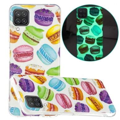 Samsung A12 Tracy šviečianti tamsoje nugarėlė Macarons