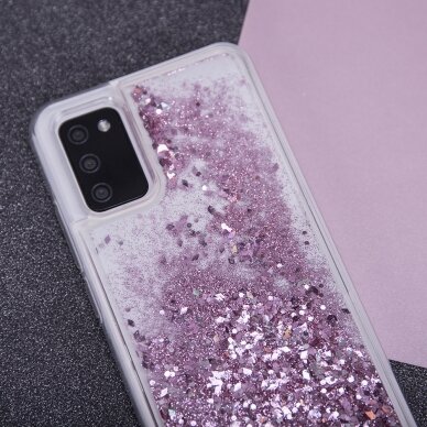 Samsung A13/A04s pink WATER SPARKLE nugarėlė 6