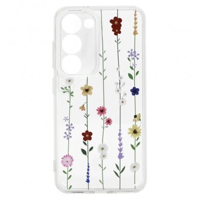 Samsung A13/A04s clear Flower nugarėlė Design4 3