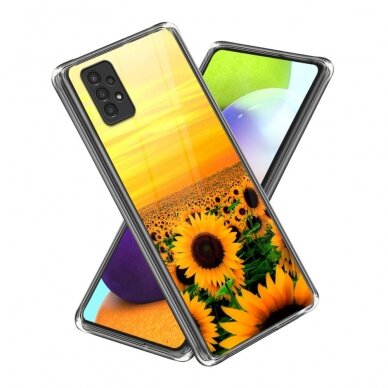 Samsung A13/A04s Tracy nugarėlė White Sunflower Style E