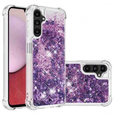 Samsung A14 5G Tracy Water Shock violetinė nugarėlė Širdelės 1