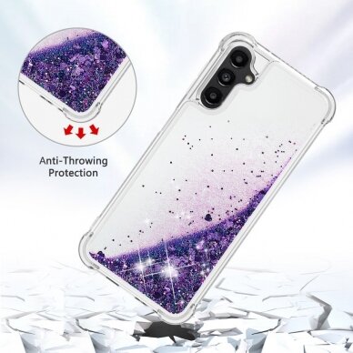 Samsung A14 5G Tracy Water Shock violetinė nugarėlė Širdelės 3