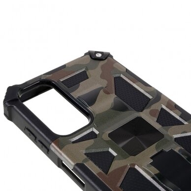 Samsung A14 5G green camouflage ARMOR METAL nugarėlė 4