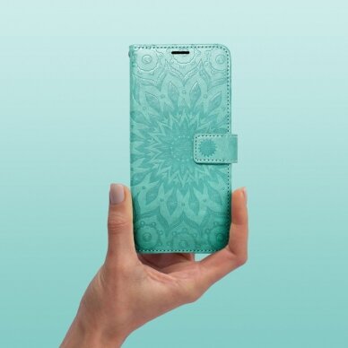 Samsung A15 5G MEZZO green Mandala dėklas 9