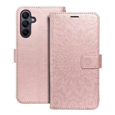 Samsung A15 5G MEZZO rose gold Mandala dėklas