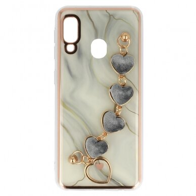 Samsung A20E balta ROOSEVELT TREND MARBLE nugarėlė design 1 3