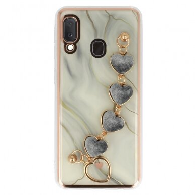 Samsung A20E balta ROOSEVELT TREND MARBLE nugarėlė design 1 1