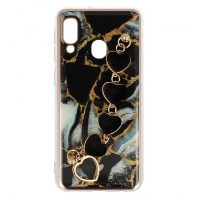 Samsung A20E juoda ROOSEVELT TREND MARBLE nugarėlė design 1 3