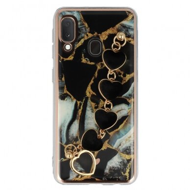 Samsung A20E juoda ROOSEVELT TREND MARBLE nugarėlė design 1 1