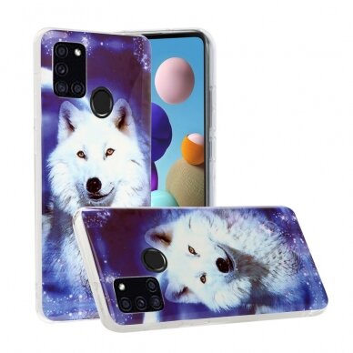 Samsung A21S Tracy šviečianti tamsoje nugarėlė White Wolf 1