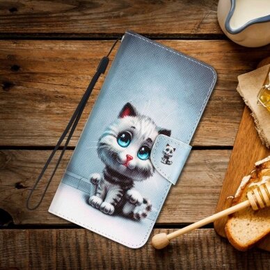 Samsung A22 5G Tracy fashion dėklas Cat with blue Eyes 5