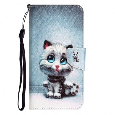 Samsung A22 5G Tracy fashion dėklas Cat with blue Eyes 6