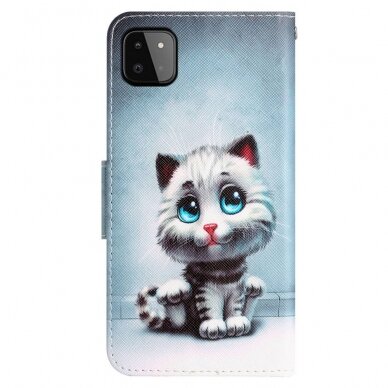 Samsung A22 5G Tracy fashion dėklas Cat with blue Eyes 7