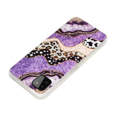 Samsung A22 5G Tracy IMD MARBLE nugarėlė Purple/Cow 2