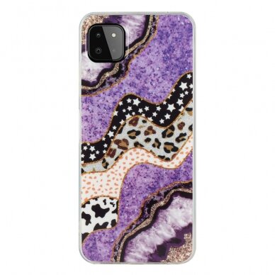 Samsung A22 5G Tracy IMD MARBLE nugarėlė Purple/Cow