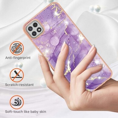 Samsung A22 5G Tracy nugarėlė MILKY WAY MARBLE Purple 1