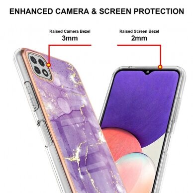 Samsung A22 5G Tracy nugarėlė MILKY WAY MARBLE Purple 3