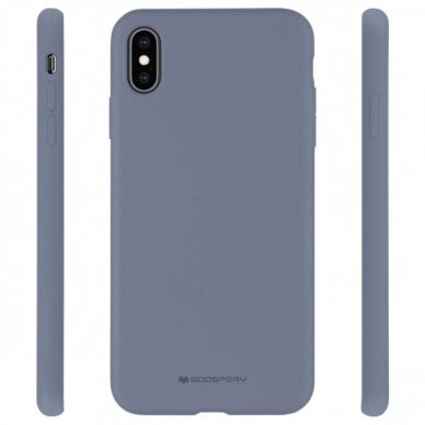 Samsung A22 grey blue MERCURY SILICONE nugarėlė 1