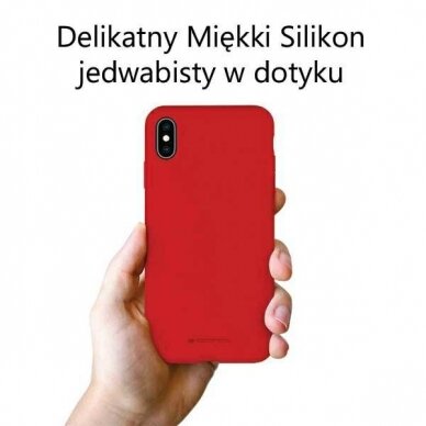 Samsung A22 red MERCURY SILICONE nugarėlė 2