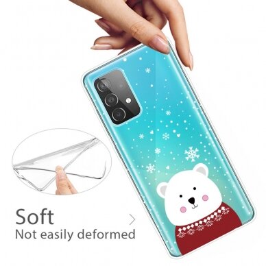 Samsung A33 5G Tracy clear nugarėlė Christmas Chubby Bear 1