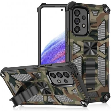 Samsung A33 5G green camouflage ARMOR METAL nugarėlė