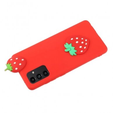 Samsung A34 5G raudona nugarėlė Strawberry 4D 4