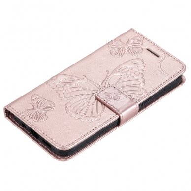 Samsung A34 5G rausvas Tracy K.FLEXI dėklas Butterflies 4