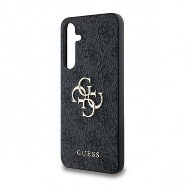 Samsung A35 5G black PU Leather 4G Metal Logo GUESS nugarėlė 5