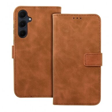 Samsung A35 5G brown VELVET dėklas 1