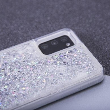 Samsung A40 sidabro spalvos WATER SPARKLE nugarėlė 5