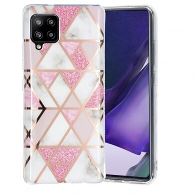 Samsung A42 5G Tracy nugarėlė Geometric rose marble 1