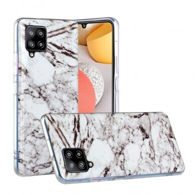 Samsung A42 5G Tracy nugarėlė White Marble