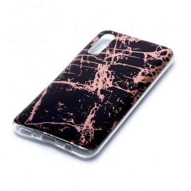 Samsung A50 Tracy nugarėlė Black&gold Marble 2