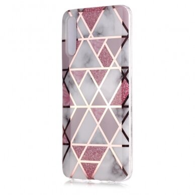 Samsung A50 Tracy nugarėlė Geometric pink marble 1