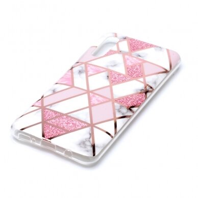 Samsung A50 Tracy nugarėlė Geometric pink marble 2