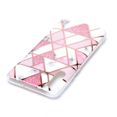 Samsung A50 Tracy nugarėlė Geometric pink marble 3