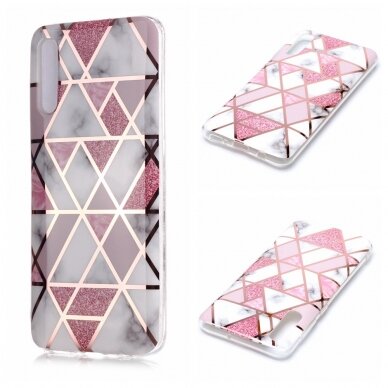 Samsung A50 Tracy nugarėlė Geometric pink marble