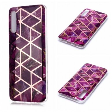 Samsung A50 Tracy nugarėlė Geometric purple marble