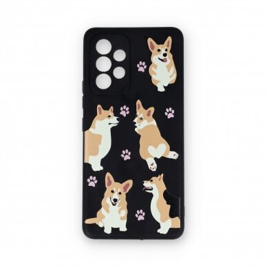 Samsung A53 5G black nugarėlė Corgi Design00303