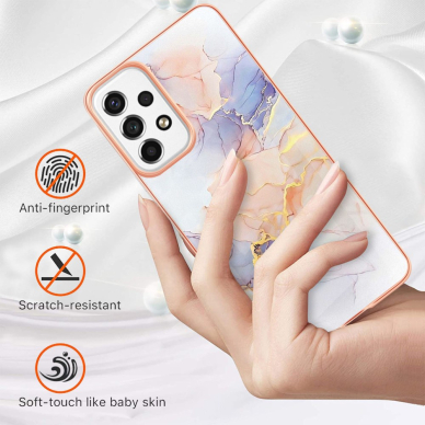 Samsung A53 5G Tracy nugarėlė MILKY WAY MARBLE White 1