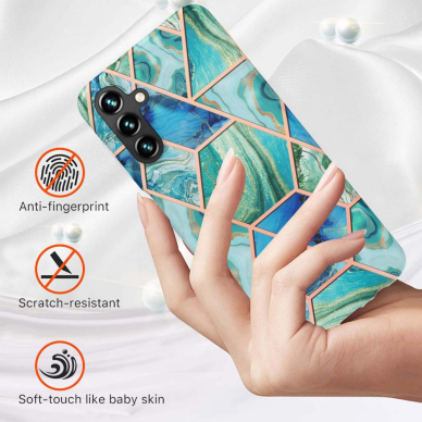 Samsung A54 5G Tracy nugarėlė MILKY WAY MARBLE Geometric marble Green 1