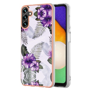 Samsung A54 5G Tracy nugarėlė MILKY WAY MARBLE Purple Flower