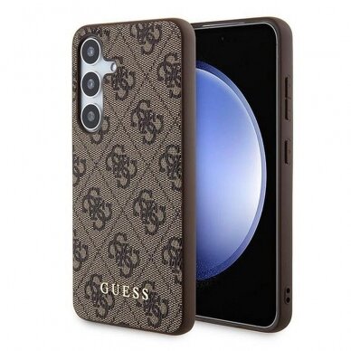 Samsung A55 5G brown Metal Logo GUESS nugarėlė