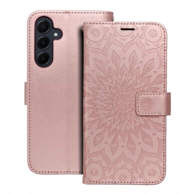 Samsung A55 5G MEZZO rose gold Mandala dėklas